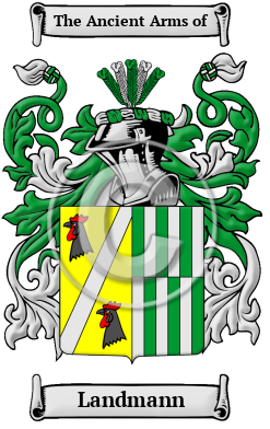 Landmann Family Crest/Coat of Arms