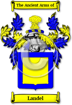Landel Family Crest Download (jpg) Legacy Series - 150 DPI