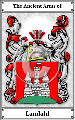 Landahl Family Crest Download (JPG)  Book Plated - 150 DPI