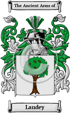 Landey Family Crest/Coat of Arms
