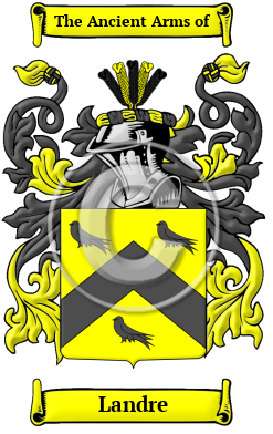 Landre Family Crest/Coat of Arms