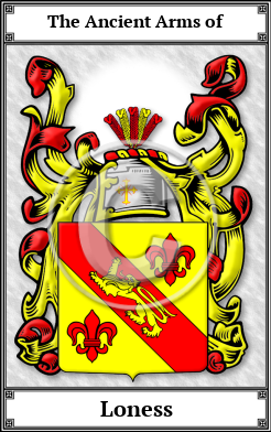 Loness Family Crest Download (JPG) Book Plated - 600 DPI