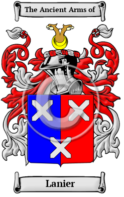 Lanier Family Crest/Coat of Arms
