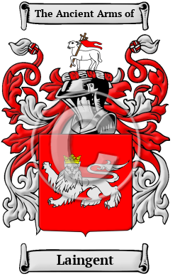 Laingent Family Crest/Coat of Arms