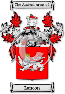 Lancon Family Crest Download (jpg) Legacy Series - 150 DPI