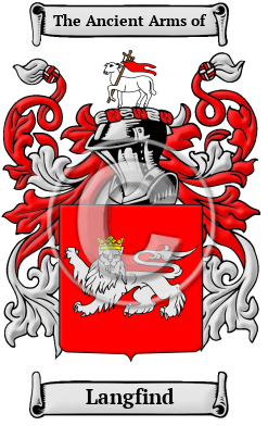 Langfind Family Crest/Coat of Arms