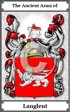 Langlent Family Crest Download (JPG) Book Plated - 600 DPI