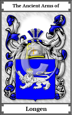 Longen Family Crest Download (JPG) Book Plated - 600 DPI