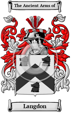 Langdon Family Crest Download (JPG) Heritage Series - 600 DPI