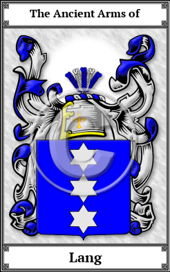 Lang Family Crest Download (JPG)  Book Plated - 150 DPI