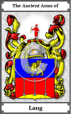 Lang Family Crest Download (JPG) Book Plated - 600 DPI