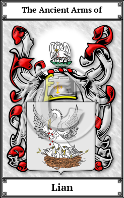 Lian Family Crest Download (JPG)  Book Plated - 150 DPI