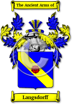 Langsdorff Family Crest Download (JPG) Legacy Series - 600 DPI