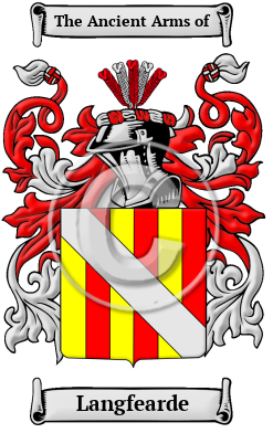 Langfearde Family Crest/Coat of Arms