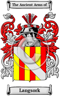 Langsork Family Crest/Coat of Arms
