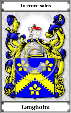 Langholm Family Crest Download (JPG)  Book Plated - 150 DPI