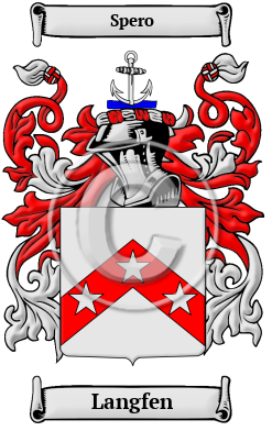 Langfen Family Crest/Coat of Arms