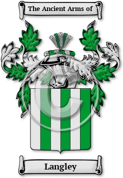 Langley Family Crest Download (JPG) Legacy Series - 600 DPI
