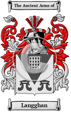 Langghan Family Crest/Coat of Arms