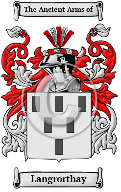 Langrorthay Family Crest/Coat of Arms