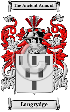 Langrydge Family Crest/Coat of Arms