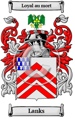 Lanks Family Crest/Coat of Arms
