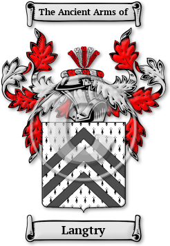 Langtry Family Crest Download (jpg) Legacy Series - 150 DPI
