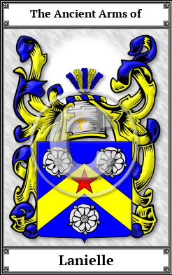 Lanielle Family Crest Download (JPG)  Book Plated - 150 DPI