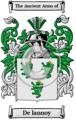 De lannoy Family Crest/Coat of Arms