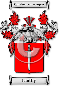Lanthy Family Crest Download (jpg) Legacy Series - 150 DPI