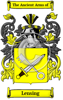 Lensing Family Crest/Coat of Arms