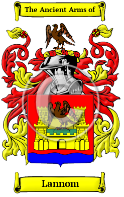 Lannom Family Crest/Coat of Arms