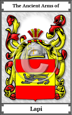 Lapi Family Crest Download (JPG)  Book Plated - 150 DPI