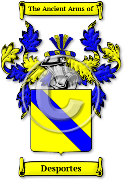 Desportes Family Crest Download (JPG) Legacy Series - 600 DPI