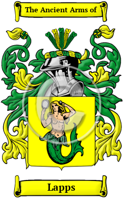 Lapps Family Crest/Coat of Arms