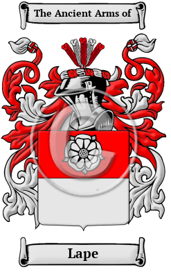 Lape Family Crest/Coat of Arms