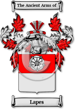 Lapes Family Crest Download (jpg) Legacy Series - 150 DPI