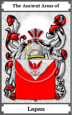 Lapan Family Crest Download (JPG)  Book Plated - 150 DPI