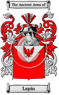 Lapin Family Crest/Coat of Arms
