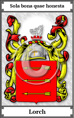 Lorch Family Crest Download (JPG)  Book Plated - 150 DPI