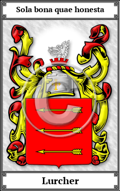 Lurcher Family Crest Download (JPG) Book Plated - 600 DPI