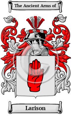 Larison Family Crest/Coat of Arms