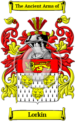 Lorkin Family Crest/Coat of Arms