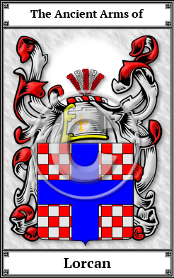 Lorcan Family Crest Download (JPG)  Book Plated - 150 DPI