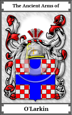 O'Larkin Family Crest Download (JPG)  Book Plated - 150 DPI