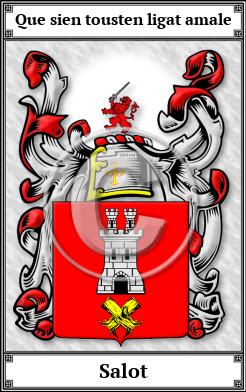 Salot Family Crest Download (JPG)  Book Plated - 150 DPI