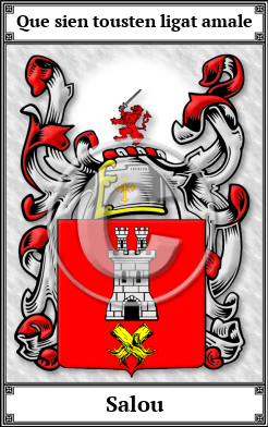 Salou Family Crest Download (JPG)  Book Plated - 150 DPI