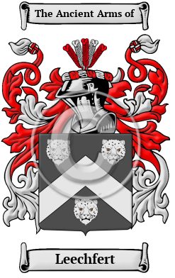 Leechfert Family Crest/Coat of Arms