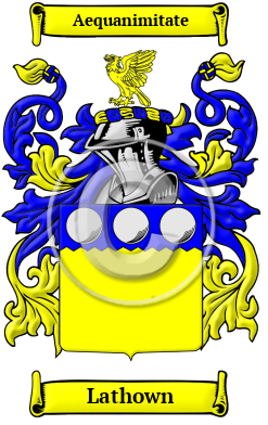 Lathown Family Crest/Coat of Arms