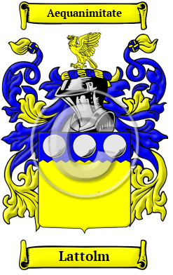 Lattolm Family Crest/Coat of Arms